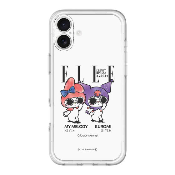 スリムプロテクションプレミアムケース［ ELLE×マイメロディ＆クロミ - 表紙風 ］