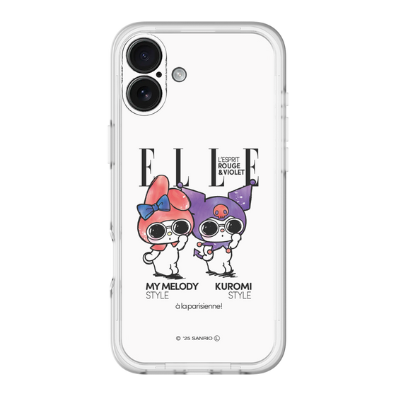 スリムプロテクションプレミアムケース［ ELLE×マイメロディ＆クロミ - 表紙風 ］