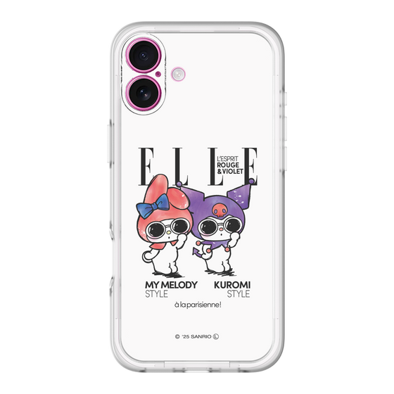 スリムプロテクションプレミアムケース［ ELLE×マイメロディ＆クロミ - 表紙風 ］