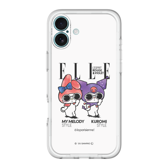 スリムプロテクションプレミアムケース［ ELLE×マイメロディ＆クロミ - 表紙風 ］