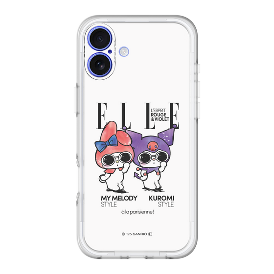 スリムプロテクションプレミアムケース［ ELLE×マイメロディ＆クロミ - 表紙風 ］