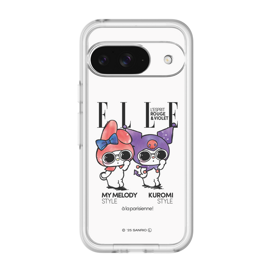 スリムプロテクションプレミアムケース［ ELLE×マイメロディ＆クロミ - 表紙風 ］