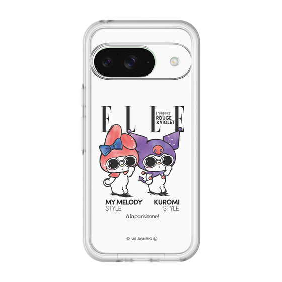 スリムプロテクションプレミアムケース［ ELLE×マイメロディ＆クロミ - 表紙風 ］