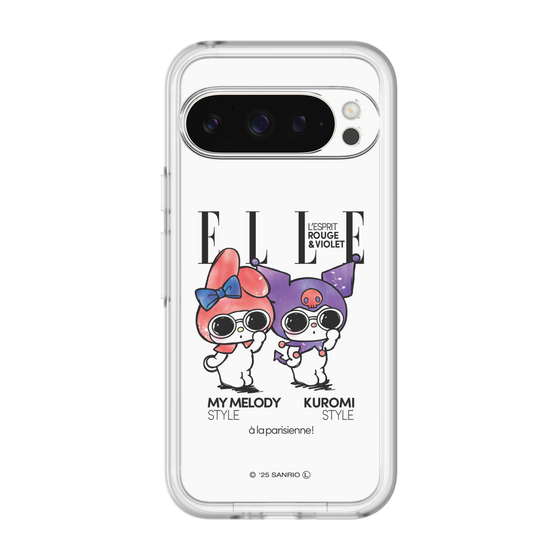 スリムプロテクションプレミアムケース［ ELLE×マイメロディ＆クロミ - 表紙風 ］