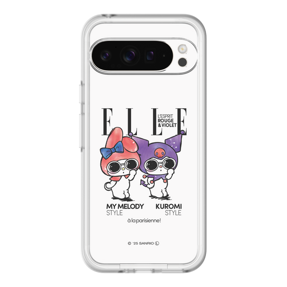 スリムプロテクションプレミアムケース［ ELLE×マイメロディ＆クロミ - 表紙風 ］