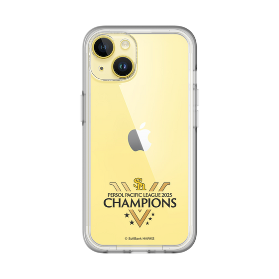 スリムプロテクションプレミアムケース［ 福岡ソフトバンクホークス - PERSOL PACIFIC LEAGUE 2025 CHAMOIONS ロゴ - クリア ］