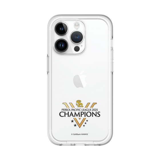 スリムプロテクションプレミアムケース［ 福岡ソフトバンクホークス - PERSOL PACIFIC LEAGUE 2025 CHAMOIONS ロゴ - クリア ］