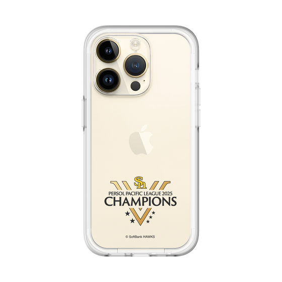 スリムプロテクションプレミアムケース［ 福岡ソフトバンクホークス - PERSOL PACIFIC LEAGUE 2025 CHAMOIONS ロゴ - クリア ］