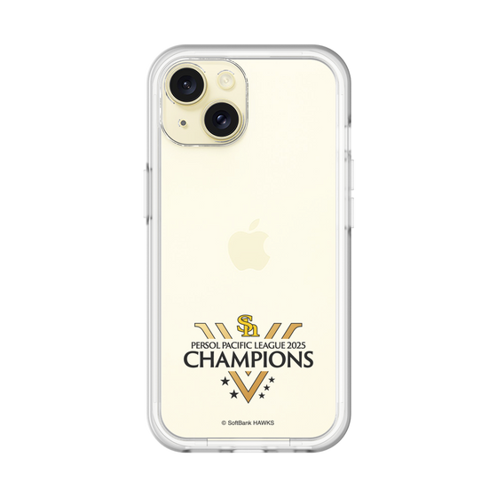 スリムプロテクションプレミアムケース［ 福岡ソフトバンクホークス - PERSOL PACIFIC LEAGUE 2025 CHAMOIONS ロゴ - クリア ］