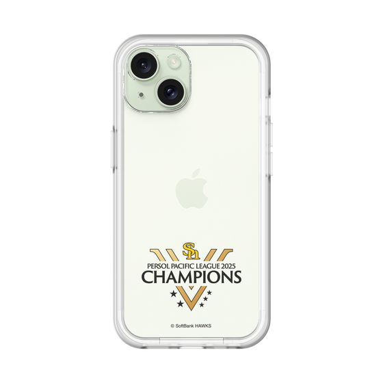 スリムプロテクションプレミアムケース［ 福岡ソフトバンクホークス - PERSOL PACIFIC LEAGUE 2025 CHAMOIONS ロゴ - クリア ］