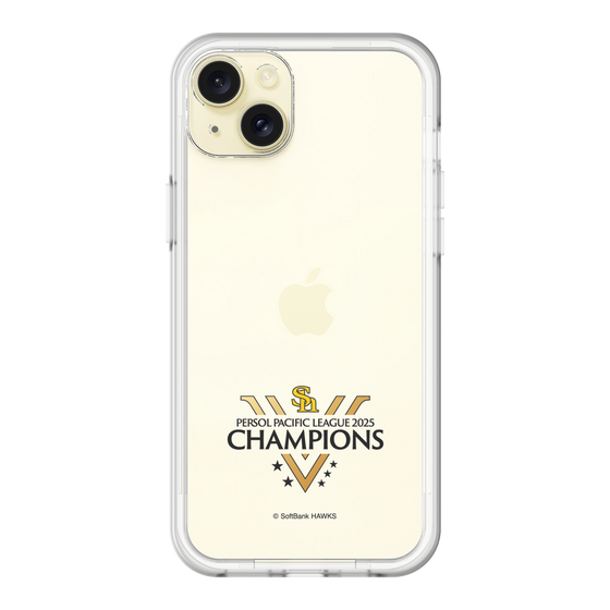 スリムプロテクションプレミアムケース［ 福岡ソフトバンクホークス - PERSOL PACIFIC LEAGUE 2025 CHAMOIONS ロゴ - クリア ］