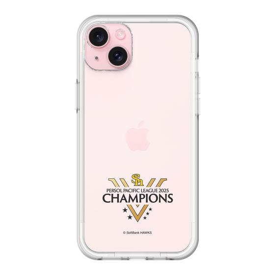 スリムプロテクションプレミアムケース［ 福岡ソフトバンクホークス - PERSOL PACIFIC LEAGUE 2025 CHAMOIONS ロゴ - クリア ］