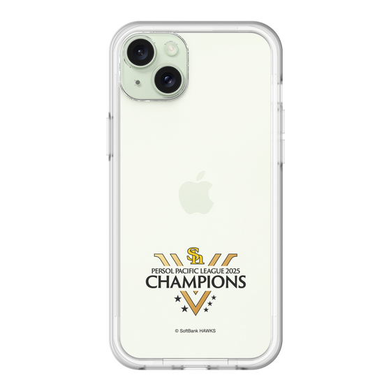 スリムプロテクションプレミアムケース［ 福岡ソフトバンクホークス - PERSOL PACIFIC LEAGUE 2025 CHAMOIONS ロゴ - クリア ］