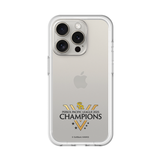スリムプロテクションプレミアムケース［ 福岡ソフトバンクホークス - PERSOL PACIFIC LEAGUE 2025 CHAMOIONS ロゴ - クリア ］
