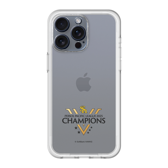 スリムプロテクションプレミアムケース［ 福岡ソフトバンクホークス - PERSOL PACIFIC LEAGUE 2025 CHAMOIONS ロゴ - クリア ］