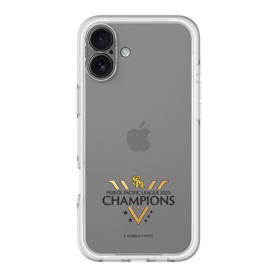 スリムプロテクションプレミアムケース［ 福岡ソフトバンクホークス - PERSOL PACIFIC LEAGUE 2025 CHAMOIONS ロゴ - クリア ］