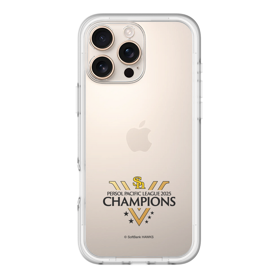 スリムプロテクションプレミアムケース［ 福岡ソフトバンクホークス - PERSOL PACIFIC LEAGUE 2025 CHAMOIONS ロゴ - クリア ］