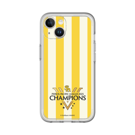 スリムプロテクションプレミアムケース［ 福岡ソフトバンクホークス - PERSOL PACIFIC LEAGUE 2025 CHAMOIONS ロゴ - ストライプ ］