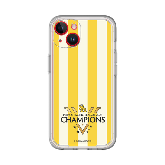 スリムプロテクションプレミアムケース［ 福岡ソフトバンクホークス - PERSOL PACIFIC LEAGUE 2025 CHAMOIONS ロゴ - ストライプ ］