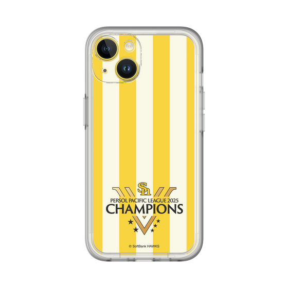 スリムプロテクションプレミアムケース［ 福岡ソフトバンクホークス - PERSOL PACIFIC LEAGUE 2025 CHAMOIONS ロゴ - ストライプ ］