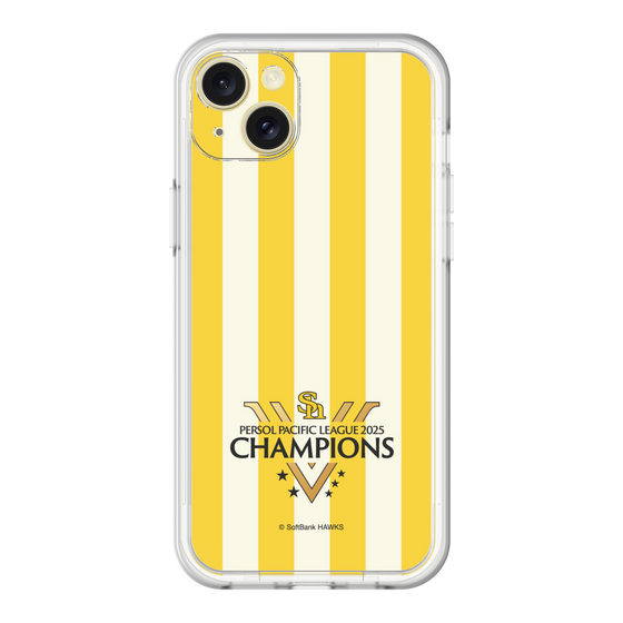 スリムプロテクションプレミアムケース［ 福岡ソフトバンクホークス - PERSOL PACIFIC LEAGUE 2025 CHAMOIONS ロゴ - ストライプ ］