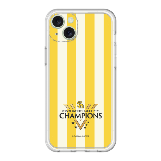 スリムプロテクションプレミアムケース［ 福岡ソフトバンクホークス - PERSOL PACIFIC LEAGUE 2025 CHAMOIONS ロゴ - ストライプ ］