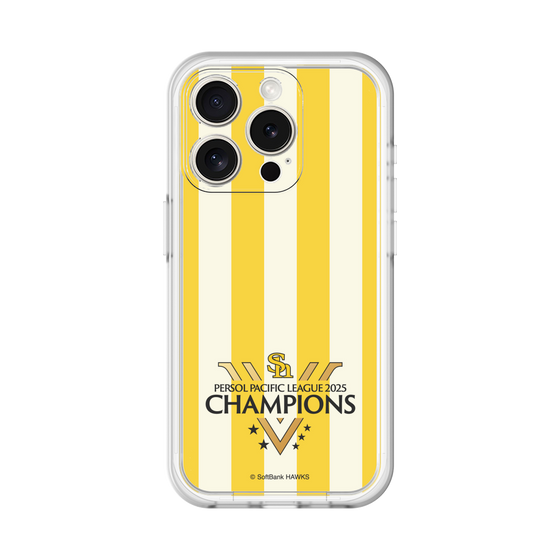 スリムプロテクションプレミアムケース［ 福岡ソフトバンクホークス - PERSOL PACIFIC LEAGUE 2025 CHAMOIONS ロゴ - ストライプ ］