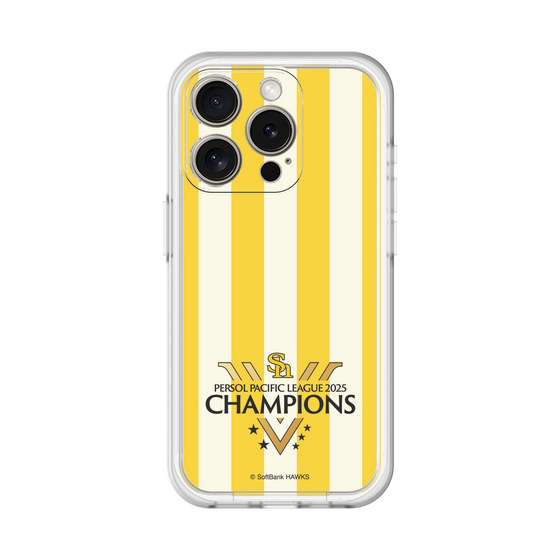 スリムプロテクションプレミアムケース［ 福岡ソフトバンクホークス - PERSOL PACIFIC LEAGUE 2025 CHAMOIONS ロゴ - ストライプ ］