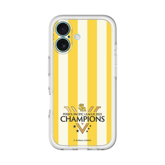 スリムプロテクションプレミアムケース［ 福岡ソフトバンクホークス - PERSOL PACIFIC LEAGUE 2025 CHAMOIONS ロゴ - ストライプ ］