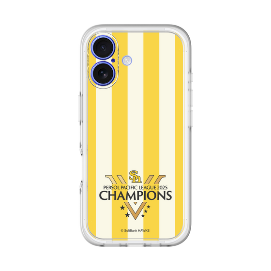 スリムプロテクションプレミアムケース［ 福岡ソフトバンクホークス - PERSOL PACIFIC LEAGUE 2025 CHAMOIONS ロゴ - ストライプ ］