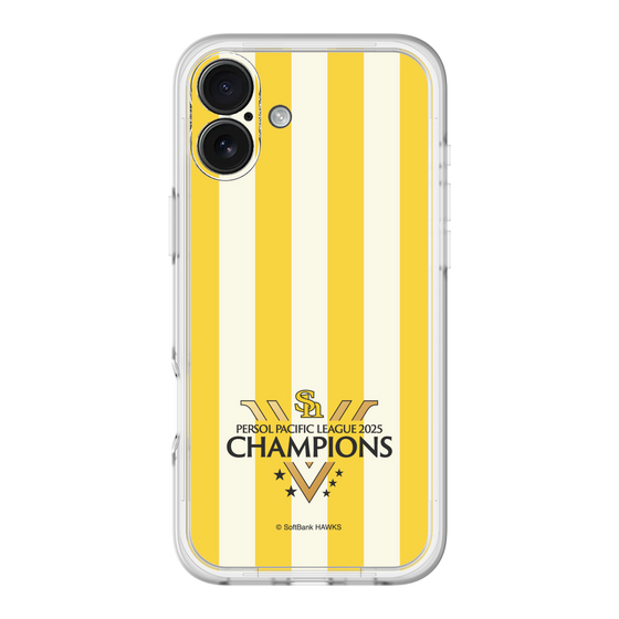 スリムプロテクションプレミアムケース［ 福岡ソフトバンクホークス - PERSOL PACIFIC LEAGUE 2025 CHAMOIONS ロゴ - ストライプ ］