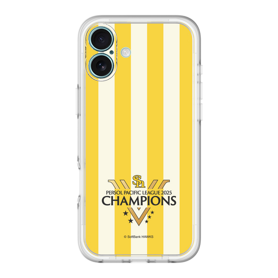 スリムプロテクションプレミアムケース［ 福岡ソフトバンクホークス - PERSOL PACIFIC LEAGUE 2025 CHAMOIONS ロゴ - ストライプ ］