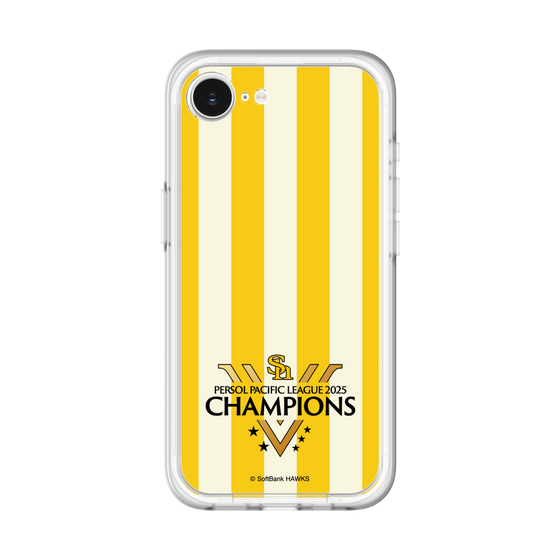 スリムプロテクションプレミアムケース［ 福岡ソフトバンクホークス - PERSOL PACIFIC LEAGUE 2025 CHAMOIONS ロゴ - ストライプ ］