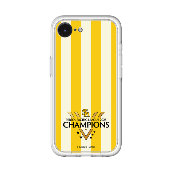 スリムプロテクションプレミアムケース［ 福岡ソフトバンクホークス - PERSOL PACIFIC LEAGUE 2025 CHAMOIONS ロゴ - ストライプ ］