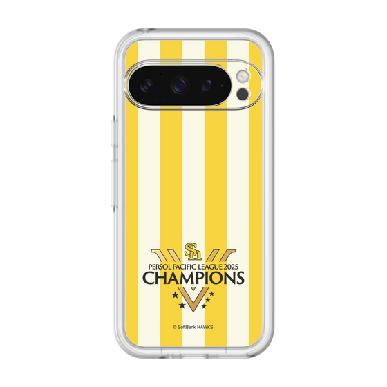 スリムプロテクションプレミアムケース［ 福岡ソフトバンクホークス - PERSOL PACIFIC LEAGUE 2025 CHAMOIONS ロゴ - ストライプ ］