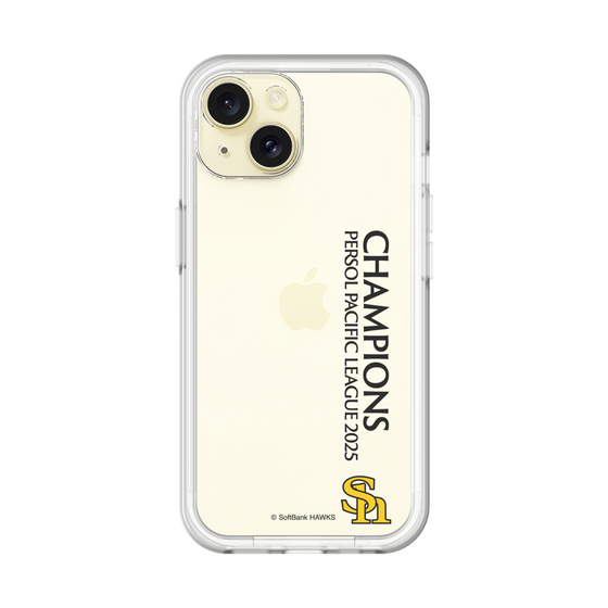 スリムプロテクションプレミアムケース［ 福岡ソフトバンクホークス - PERSOL PACIFIC LEAGUE 2025 CHAMOIONS - 縦ロゴ ］