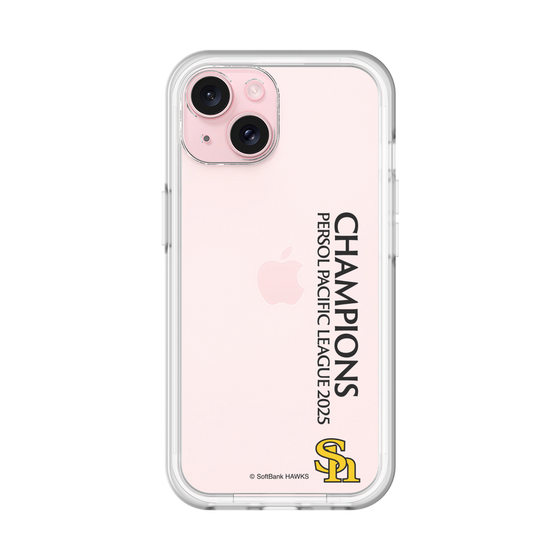 スリムプロテクションプレミアムケース［ 福岡ソフトバンクホークス - PERSOL PACIFIC LEAGUE 2025 CHAMOIONS - 縦ロゴ ］