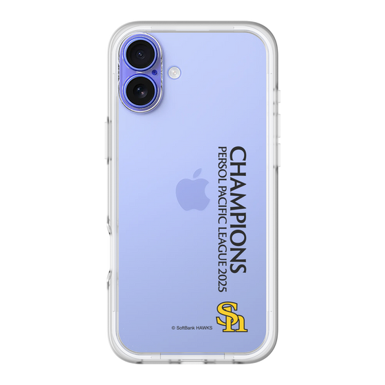 スリムプロテクションプレミアムケース［ 福岡ソフトバンクホークス - PERSOL PACIFIC LEAGUE 2025 CHAMOIONS - 縦ロゴ ］