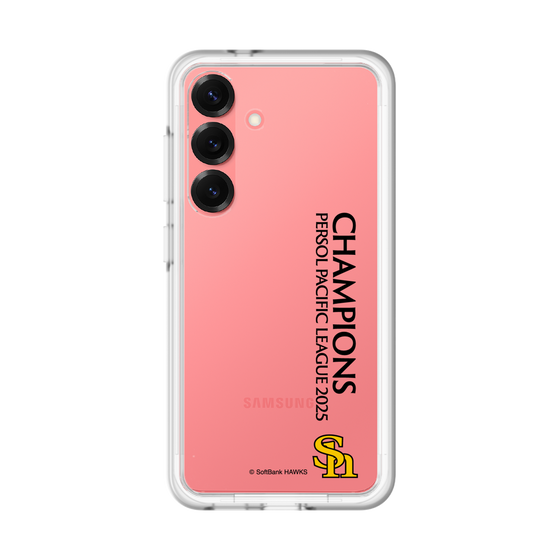 スリムプロテクションプレミアムケース［ 福岡ソフトバンクホークス - PERSOL PACIFIC LEAGUE 2025 CHAMOIONS - 縦ロゴ ］