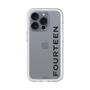 スリムプロテクションプレミアムケース［ フォーティーン - フォーティーンロゴ - クリア ］