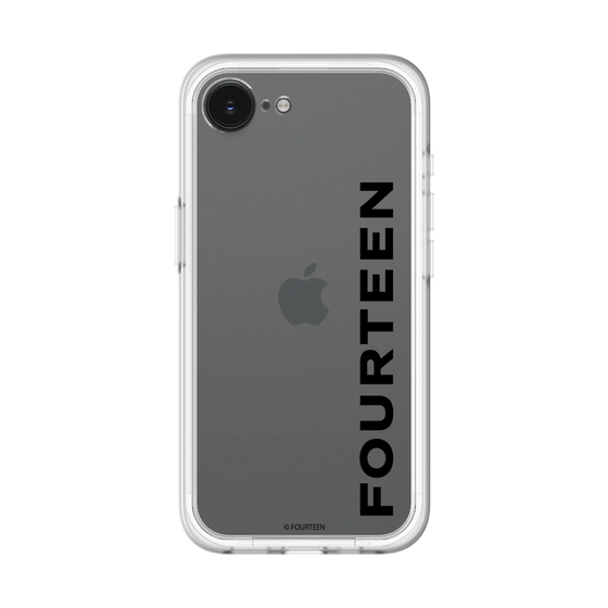 スリムプロテクションプレミアムケース［ フォーティーン - フォーティーンロゴ - クリア ］