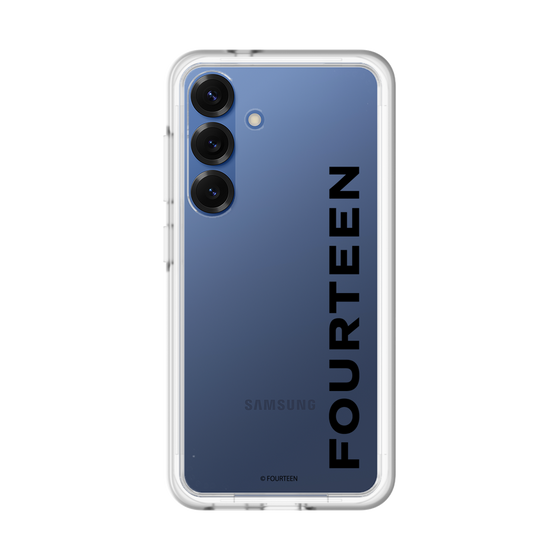 スリムプロテクションプレミアムケース［ フォーティーン - フォーティーンロゴ - クリア ］