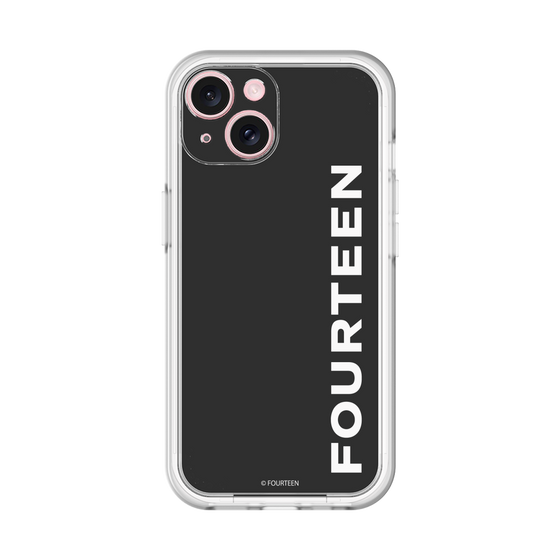 スリムプロテクションプレミアムケース［ フォーティーン - フォーティーンロゴ - ブラック ］