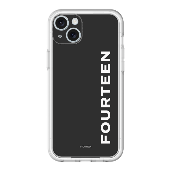 スリムプロテクションプレミアムケース［ フォーティーン - フォーティーンロゴ - ブラック ］