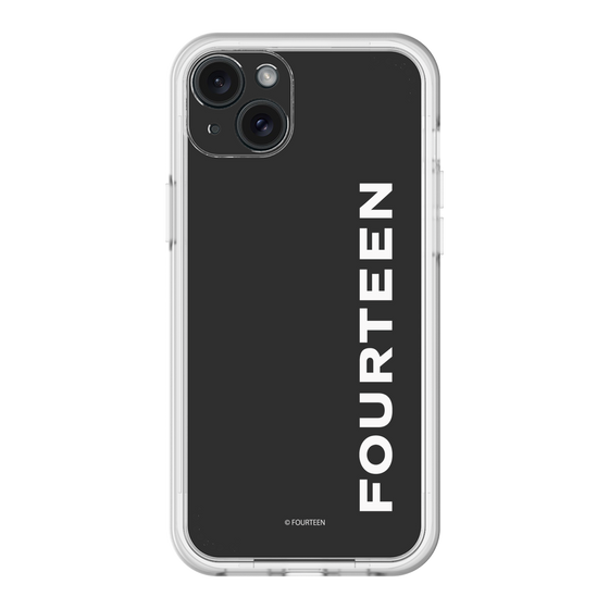 スリムプロテクションプレミアムケース［ フォーティーン - フォーティーンロゴ - ブラック ］