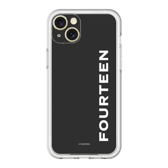 スリムプロテクションプレミアムケース［ フォーティーン - フォーティーンロゴ - ブラック ］