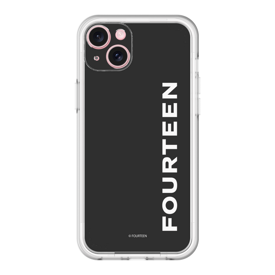 スリムプロテクションプレミアムケース［ フォーティーン - フォーティーンロゴ - ブラック ］