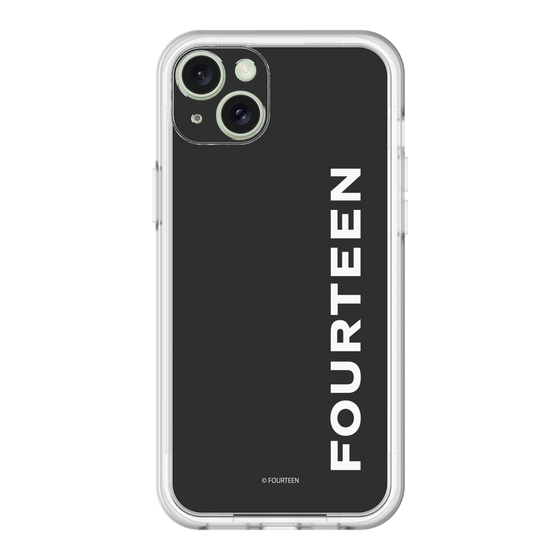 スリムプロテクションプレミアムケース［ フォーティーン - フォーティーンロゴ - ブラック ］