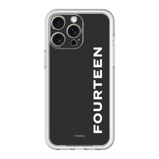 スリムプロテクションプレミアムケース［ フォーティーン - フォーティーンロゴ - ブラック ］