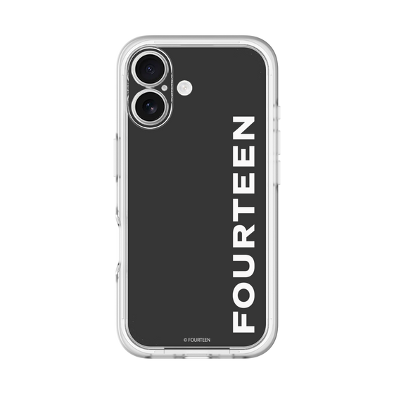 スリムプロテクションプレミアムケース［ フォーティーン - フォーティーンロゴ - ブラック ］